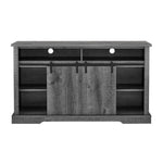 ZUN TV Stand for 65 Inch TV, Entertainment Center with Storage Cabinets and Sliding Barn Door, Mid W1781P268266