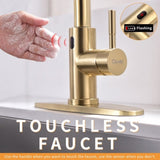 Touchless Kitchen,Hands Free Automatic Smart Kitchen Brushed Nickel Gold Smart Kitchen W1932P156241