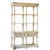 51x19.5x81.5" Adela French Country Wood Bookcase, Display Storage Shelf Etageres W2078P170345