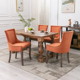 ZUN Furniture,Ultra Side Dining Chair,Thickened fabric chairs with neutrally toned solid wood legs, 87596999