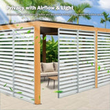 Outdoor Louvered Pergola Accessories Pergola Screens W1859P321939
