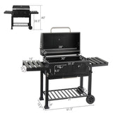 Charcoal Grill Outdoor BBQ Grill, Extra Large Cooking Area with Two Individual & Adjustable Charcoal 50882218