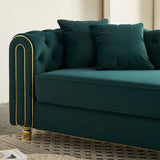 66.9''W Velvet Chaise Lounge,Luxury Modern Chaise Furniture,Tufted Back with 2pcs toss pillows for W579P224636
