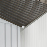 Steel Storage Shed Garden Tool house 7' x 4' White-AS 29964192