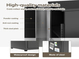 34.6"H Metal Locker Storage Cabinet with Lock, Small Lockable Employees Locker with Adjustable Shelf 01860078