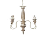4 - Light Wood Chandelier, Hanging Light Fixture with Adjustable Chain for Kitchen Dining Room Foyer W2078138921