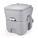 ZUN 5 Gallon Portable Toilet, Flush Potty, Travel Camping Outdoor W2181P153991