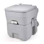 ZUN 5 Gallon Portable Toilet, Flush Potty, Travel Camping Outdoor W2181P153991