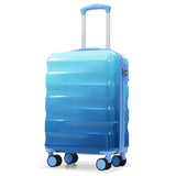 20" Carry-on Luggage with Cup Holder Lightweight Glossy Hardshell Suitcases with Spinner Wheels, 98451869