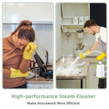 1000W Multipurpose Steam Cleaner - 203&degF High-Temp Steam, 2-3 Bar Pressure, 10.2oz Tank & 12-Min 28270287