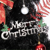 6ft 1050 Branches PVC Christmas Tree Black 26490395