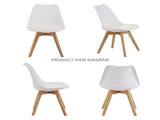 Set of four dining chairs, medieval modern style dining chairs for kitchen and dining room, with W3851P457787