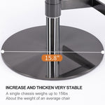 ZUN Black Titanium Stainless Steel Bar Stools Swivel Adjustable Height for Kitchen Counter and Dining W2195135503