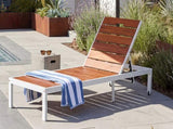 Outdoor Chaise Lounges Pool Lounge Chairs Outdoor Daybed Recliner with Adjustable Backrest for N719P383161K