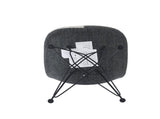 Patchwork Accent Chair Bohemian Style Fabric Chair with Chromed Legs Geometric Pattern Chair, 18"D N772P293303P