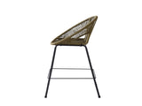 Ferrara Outdoor Patio Green Faux Wicker Barstool, Set of 2 N775P266222G
