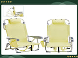 63*65*82cm Short Oxford Cloth Silver White Aluminum Tube Bearing 100kg Beach Chair Yellow 14794993