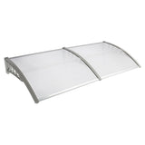 HT-200 x 100 Household Application Door Window Rain Cover Eaves Canopy Silver 52463595