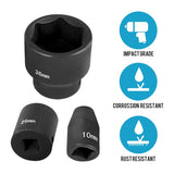 Impact Socket Set 1/2 Inches 26 Piece Impact Sockets, Shallow Socket, 6-Point Sockets, Rugged W3280P326653