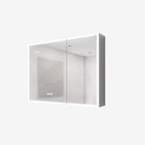 Bathroom Medicine Cabinet with Lights, 3624 Inch LED Medicine Cabinet with Mirror, Double Door W1738P145172