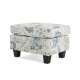 Springfield Upholstered Ottoman, Beige&Blue N757P233921F