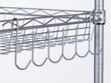 Concise 6 Layers Carbon Steel & PP Storage Rack Silver Gray 23771144