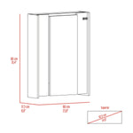 ZUN Wakeman Rectangle Foldable Desk White B06280121