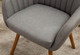 Tuchico Contemporary Fabric Accent Chair, Gray T2574P164258