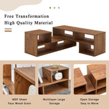 2 Pieces Cube TV Stand,Free Combination Gaming Entertainment Center Media Stand,Open Storage W3226P279110