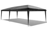 10'x20' Instant Pop Up Canopy Tent Black, No Sidewalls, 28/22mm Powder Coated Steel Frame, 10x20mm 10924017