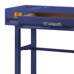 ZUN Blue Writing Desk with 1 Drawer B062P185678