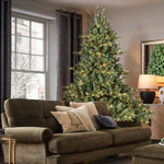 ZUN 8FT Christmas Tree Simulate Nature Advanced Materials Premium Hinged Spruce Artificial Douglas Firs W1773P203600