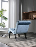 COOLMORE Modern Velvet Armless Accent Living Room Chair / Leisure Chair,Upholstered Fabric Button W39550131