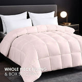 Pink plus-size comforter for all seasons, perfect for cozy bedrooms, luxurious hotel rooms, single, 22702472