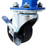 300 lbs Hydraulic Motorcycle Scissor Jack Lift Foot Step Wheels for Small Dirt Bikes,blue color 39700663