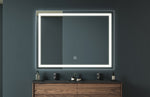 ZUN 36" X 28" LED Vanity Mirror with Dimmable Touch & Wall Switch Control, Anti-Fog, CRI 90, Adjustable W1920P199511