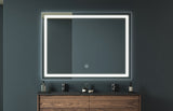 ZUN 36" X 28" LED Vanity Mirror with Dimmable Touch & Wall Switch Control, Anti-Fog, CRI 90, Adjustable W1920P199511