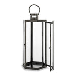 ZUN FRANK 23"H STAINLESS STEEL LANTERN 72191.00BLK