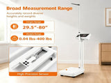 Medical Height & Weight Physician Scale, HighPrecision Sensor Digital Body Scale with Adapter & 28559051