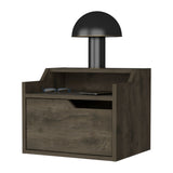 Florence Floating Nightstand with Drawer and Dual-Shelf Display B128P176109