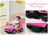 3-in-1 Kids Ride On Push Car for 12-36 Months Removable Handle Anti-Roll Board Horn Music Pink 13233134