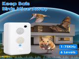 4pcs Ultrasonic Pest Repeller - 1-75KHz Adjustable 6 Levels, Repels Bats Birds Mice, 753Sq.ft 37538788