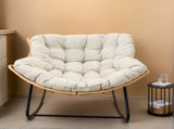 Larger Outdoor Rocking Patio Egg Rocking Indoor Papasan Rattan Wicker Lounge W2887P335742