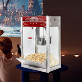 ZUN 20oz Commercial Popcorn Machine with Stainless Steel Kettle and Warming Deck, Countertop Popper T3173P266360