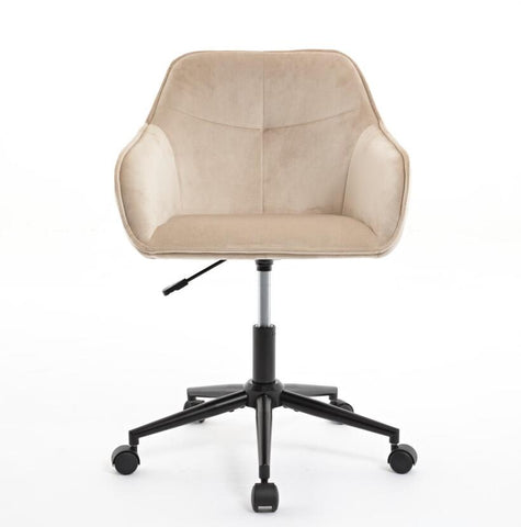 ZUN Velvet Office Desk Chair, Modern Home Desk Chair with Wheels , Vanity Chairs for Living Room, W2725P190515