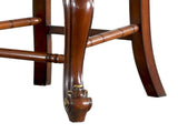 Chocolate and Honey Oak Armless Counter Height Chairs B062P182751