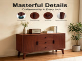 47.3" Mid Century Modern Sideboard Buffet Cabinet, Kitchen Buffet Cabinet with Solid Wood Frame Legs W3204P489400