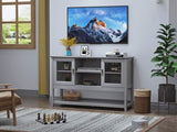 Sideboard Buffet Table with Doors,Grey W965P147787