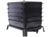 5-Layer Worm Compost Bin, 50L Worm Composter, Easy Setup Inclusive Worm Farm Kit for Recycling Food 52130043