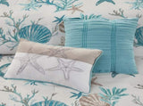 7 Piece Cotton Sateen Comforter Set Aqua Cal King B03597268